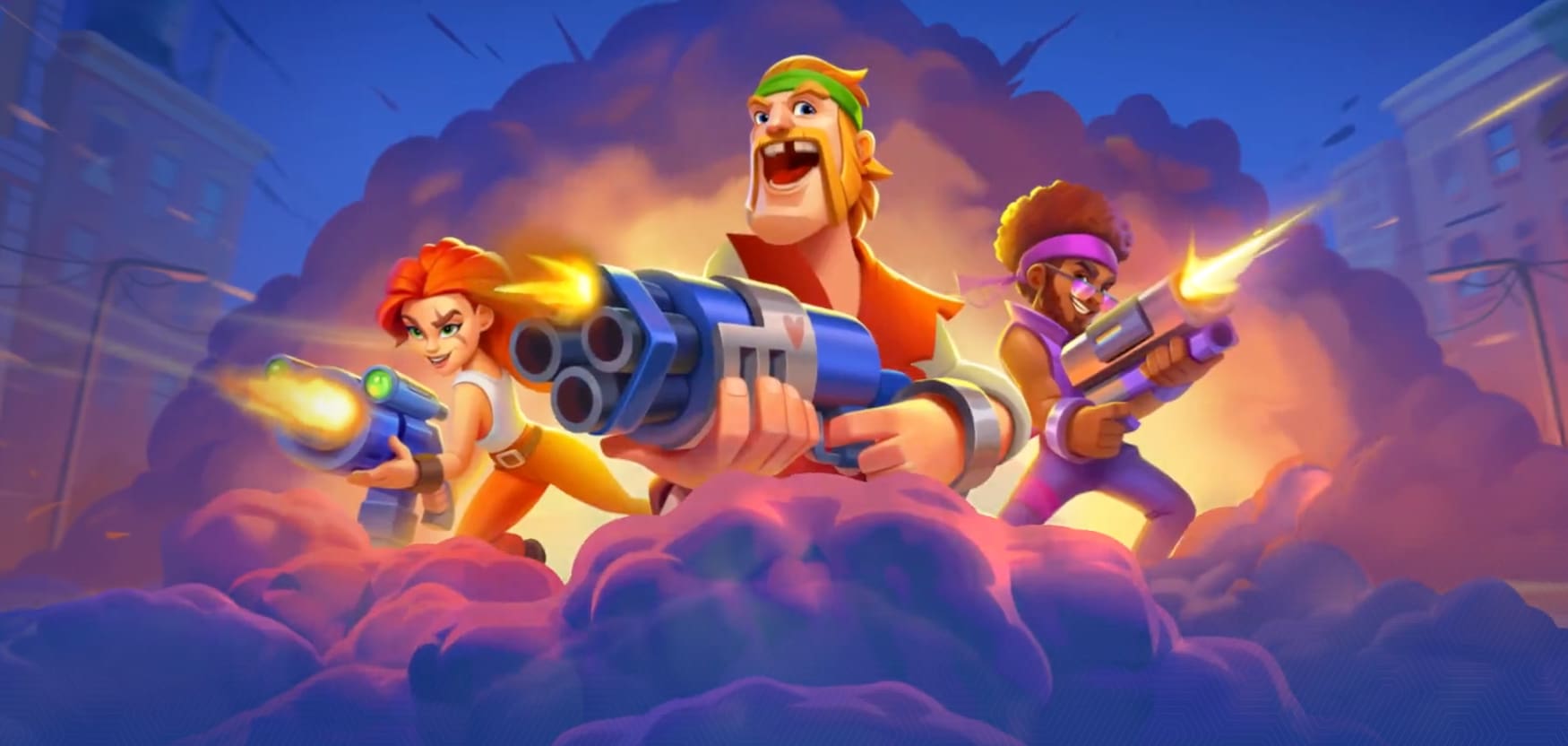 Οι μασκότ του Pistolo Casino σε δράση με φουτουριστικά όπλα για online gaming